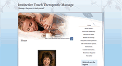 Desktop Screenshot of instinctivetouch.massagetherapy.com