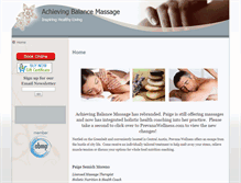 Tablet Screenshot of paigeatx.massagetherapy.com