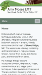 Mobile Screenshot of amymoses.massagetherapy.com