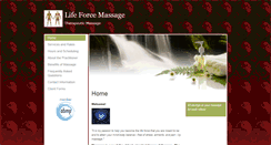 Desktop Screenshot of lifeforce.massagetherapy.com