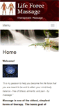 Mobile Screenshot of lifeforce.massagetherapy.com