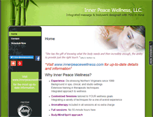 Tablet Screenshot of innerpeacewellness.massagetherapy.com