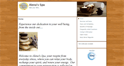 Desktop Screenshot of alenasspa.massagetherapy.com
