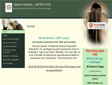 Tablet Screenshot of akemi.massagetherapy.com