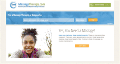Desktop Screenshot of massagetherapy.com