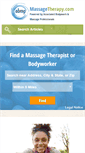 Mobile Screenshot of massagetherapy.com