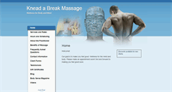 Desktop Screenshot of kneadabreak.massagetherapy.com