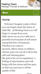 Mobile Screenshot of healingoasis.massagetherapy.com