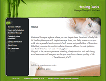 Tablet Screenshot of healingoasis.massagetherapy.com