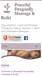 Mobile Screenshot of peacefuldragonfly.massagetherapy.com