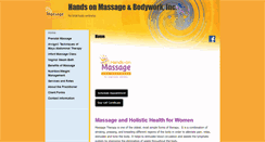 Desktop Screenshot of hands-on-spa.massagetherapy.com