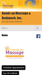 Mobile Screenshot of hands-on-spa.massagetherapy.com
