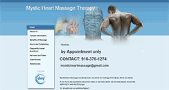 Desktop Screenshot of mysticheart.massagetherapy.com