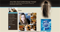 Desktop Screenshot of jennywest.massagetherapy.com