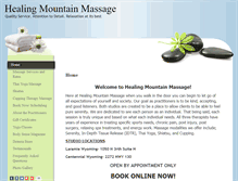 Tablet Screenshot of healingmountain.massagetherapy.com
