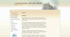 Desktop Screenshot of lisamccormack.massagetherapy.com