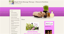 Desktop Screenshot of birgitchrist.massagetherapy.com