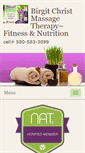 Mobile Screenshot of birgitchrist.massagetherapy.com