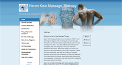 Desktop Screenshot of heronkwe.massagetherapy.com