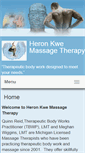 Mobile Screenshot of heronkwe.massagetherapy.com