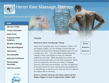 Tablet Screenshot of heronkwe.massagetherapy.com