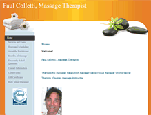 Tablet Screenshot of paulcolletti.massagetherapy.com