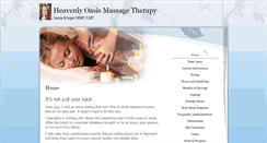 Desktop Screenshot of heavenlyoasis.massagetherapy.com