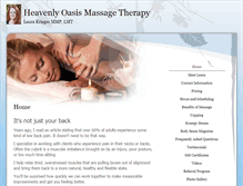 Tablet Screenshot of heavenlyoasis.massagetherapy.com