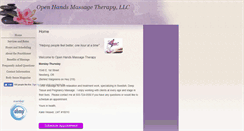 Desktop Screenshot of openhands.massagetherapy.com