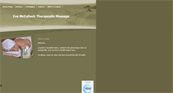 Desktop Screenshot of eve.massagetherapy.com