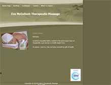 Tablet Screenshot of eve.massagetherapy.com