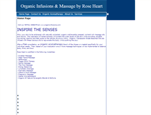 Tablet Screenshot of organicinfusions.massagetherapy.com
