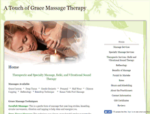 Tablet Screenshot of grace.massagetherapy.com