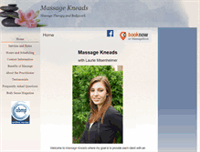 Tablet Screenshot of massagekneads.massagetherapy.com