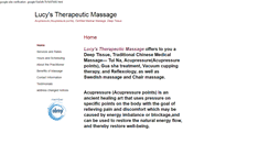 Desktop Screenshot of lucys.massagetherapy.com
