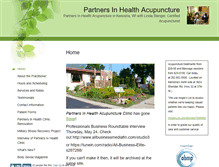 Tablet Screenshot of partnersinhealth.massagetherapy.com