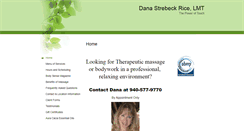 Desktop Screenshot of dana.massagetherapy.com