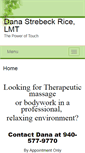 Mobile Screenshot of dana.massagetherapy.com