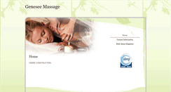 Desktop Screenshot of genesee.massagetherapy.com