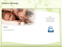 Tablet Screenshot of genesee.massagetherapy.com