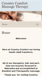Mobile Screenshot of countrycomfort.massagetherapy.com