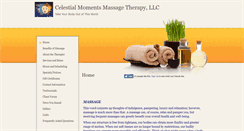 Desktop Screenshot of celestialmoments.massagetherapy.com