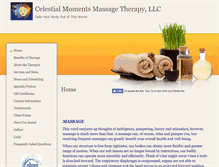 Tablet Screenshot of celestialmoments.massagetherapy.com