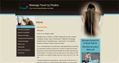 Desktop Screenshot of massagetouchbypauline.massagetherapy.com