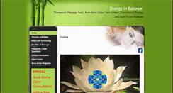 Desktop Screenshot of energyinbalance.massagetherapy.com