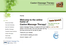 Tablet Screenshot of castonmassage.massagetherapy.com