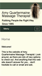 Mobile Screenshot of amyquartermaine.massagetherapy.com
