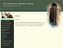 Tablet Screenshot of amyquartermaine.massagetherapy.com