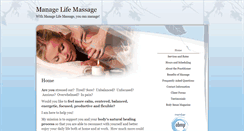 Desktop Screenshot of managelifemassage.massagetherapy.com