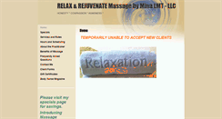 Desktop Screenshot of massagebymina.massagetherapy.com